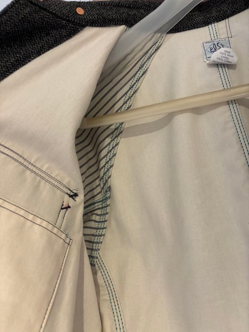 post overalls ウールヘリンボーン　カバーオール　サイズM