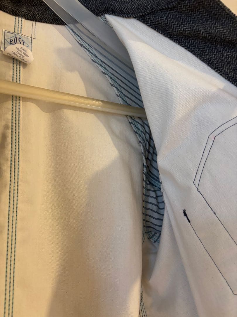 post overalls ウールヘリンボーン　カバーオール　サイズM