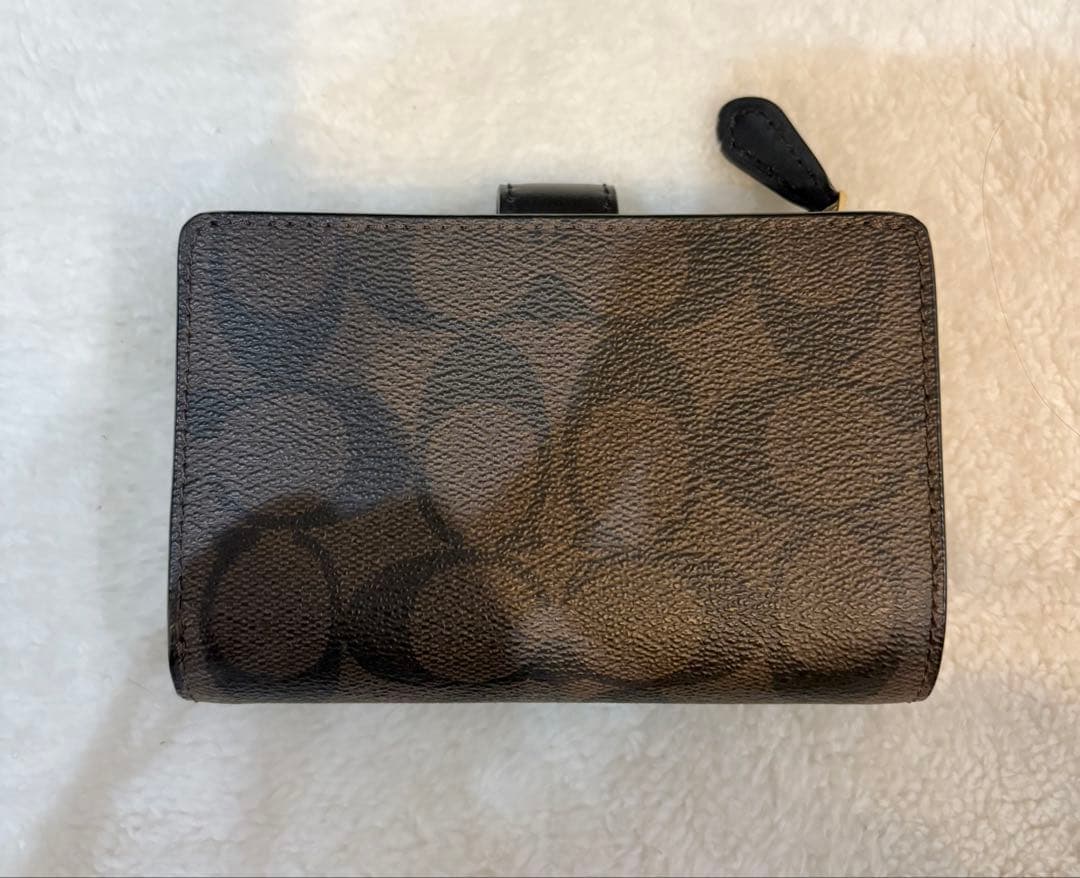 新品未使用　COACH ブラウン 二つ折り財布