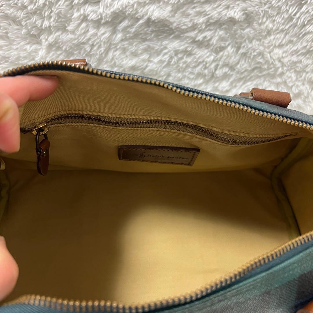 POLO RALPH LAURENミニボストンバッグ ブラックウォッチ　35cm