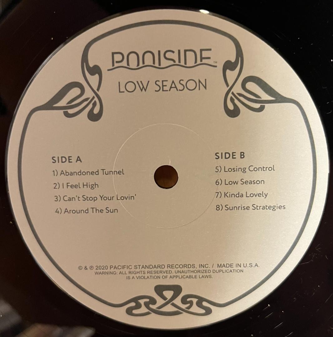 LP Poolside ‎Low Season 2020年オリジナル