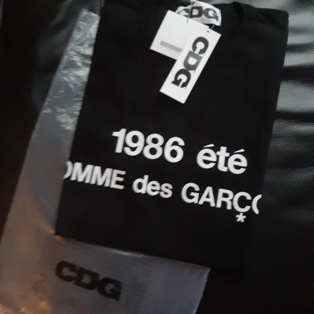 黒L 新品未使用正規品CDGcdgコムデギャルソン1986 ete ロゴTシャツ