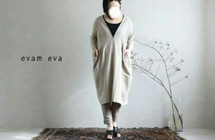 evam eva✨️コットンリネン ドロップポケットローブ