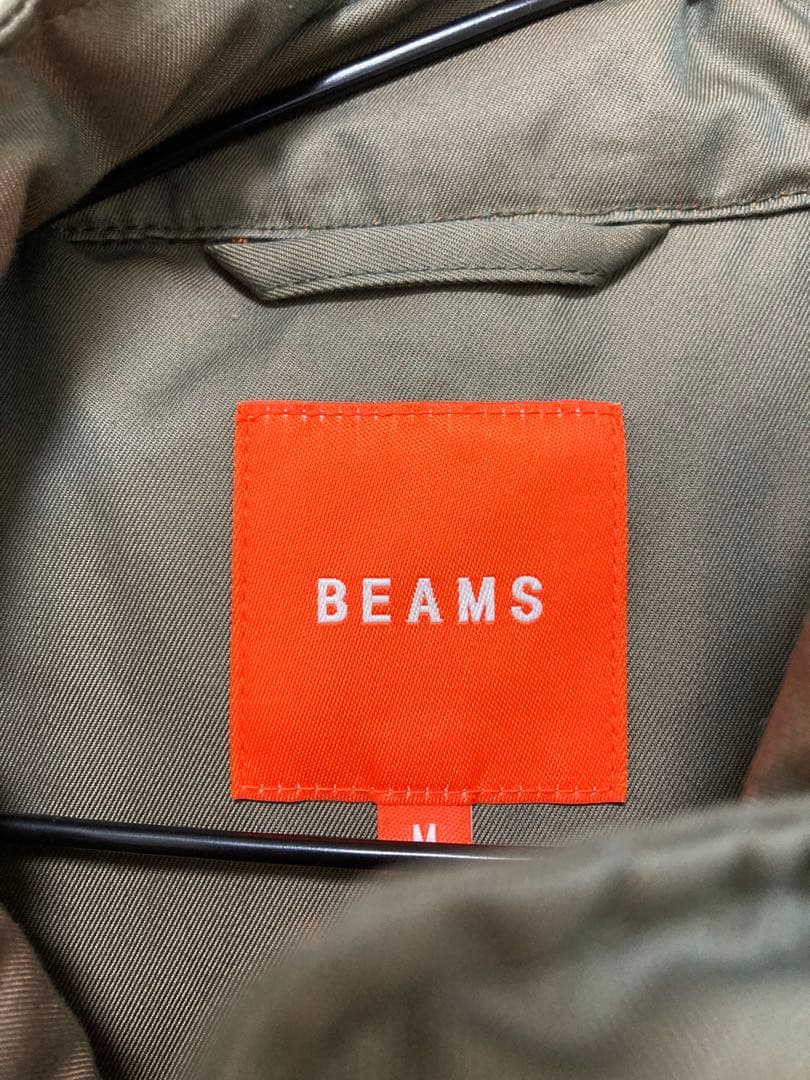 BEAMS カーキ モッズコート Mサイズ