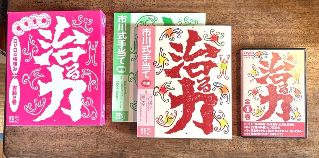 NPO法人ガンの患者学研究所 「治る力」DVD4枚 組+書籍2巻セット