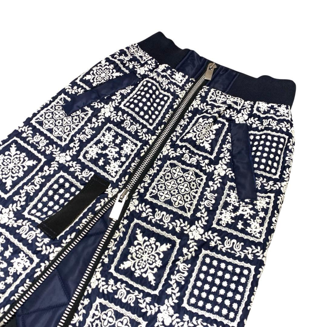 sacai Reyn Spooner コラボ タイトスカート 刺繍【サイズ1】
