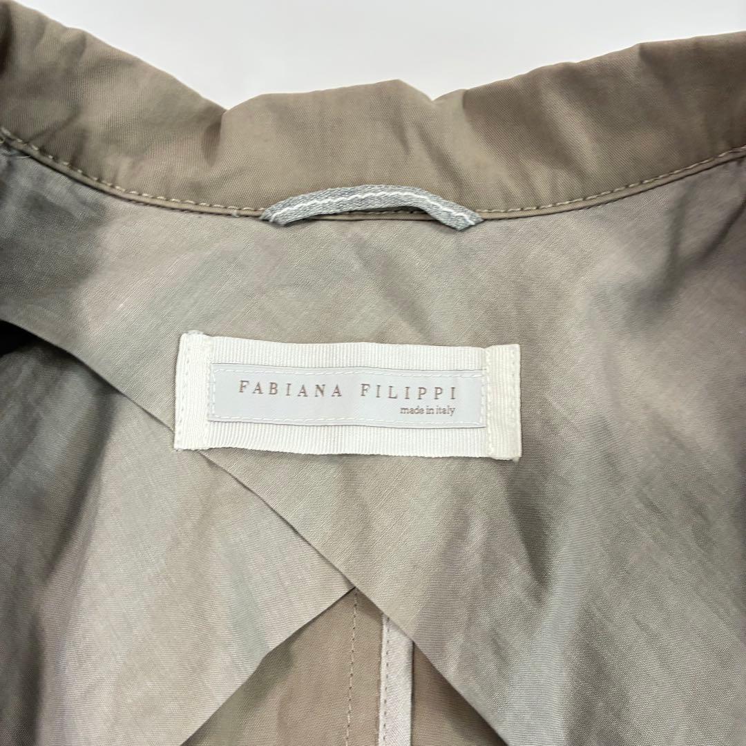 FABIANA FILIPPI シングル トレンチコート ベージュ イタリア製