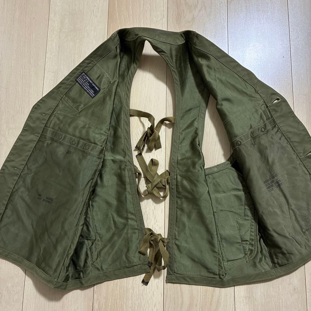 40's army air force c1ベスト　ラジオ　ミリタリー　実物