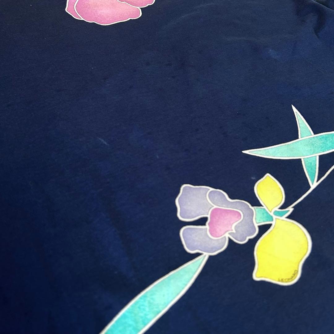 【美品】レオナール　半袖　カットソー　花柄　コットン100%　大きいサイズ　LL