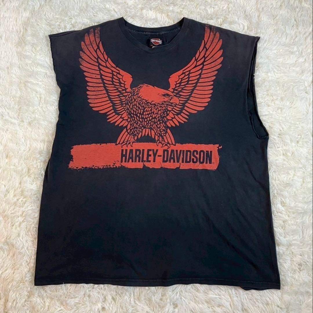 Harley Davidson 2XL タンクトップ 古着 Tシャツ プリント