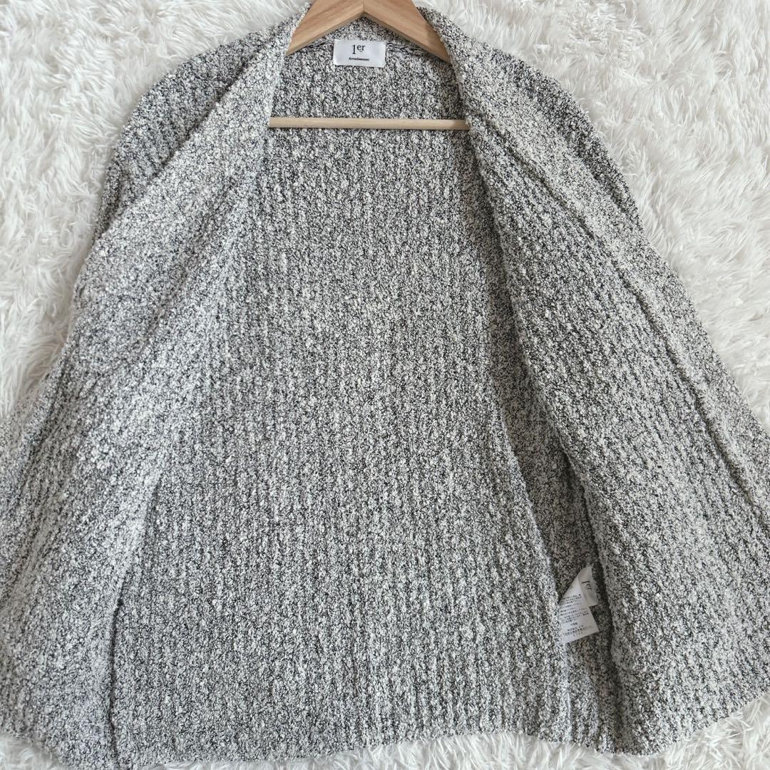 美品！プルミエアロンディスモン ラメループヤーンカーディガン 定価49,500