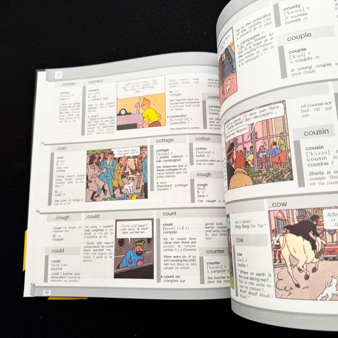 タンタンの冒険 図解仏英辞典「Tintin Au Pays Des Mots」