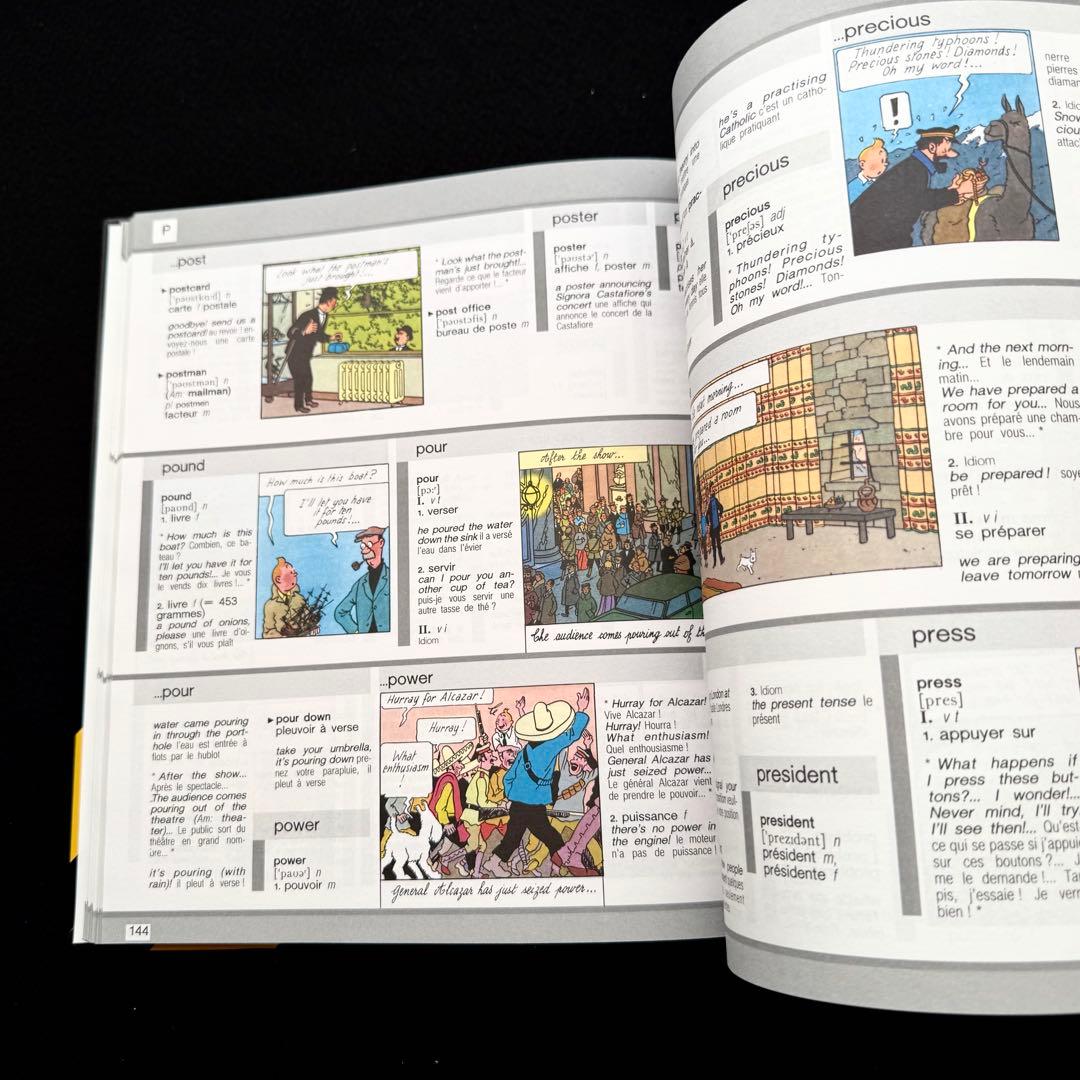 タンタンの冒険 図解仏英辞典「Tintin Au Pays Des Mots」