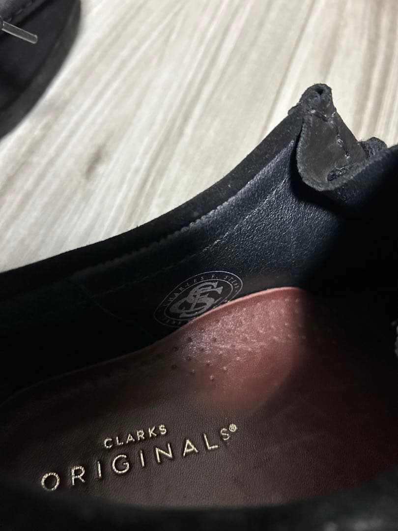 CLARKS ワラビー 24.5 ブラック
