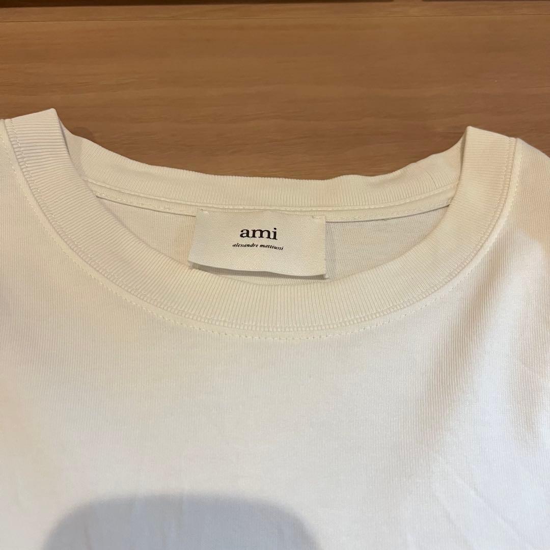 ami ホワイト Tシャツ ハート刺繍　Mサイズ　正規品