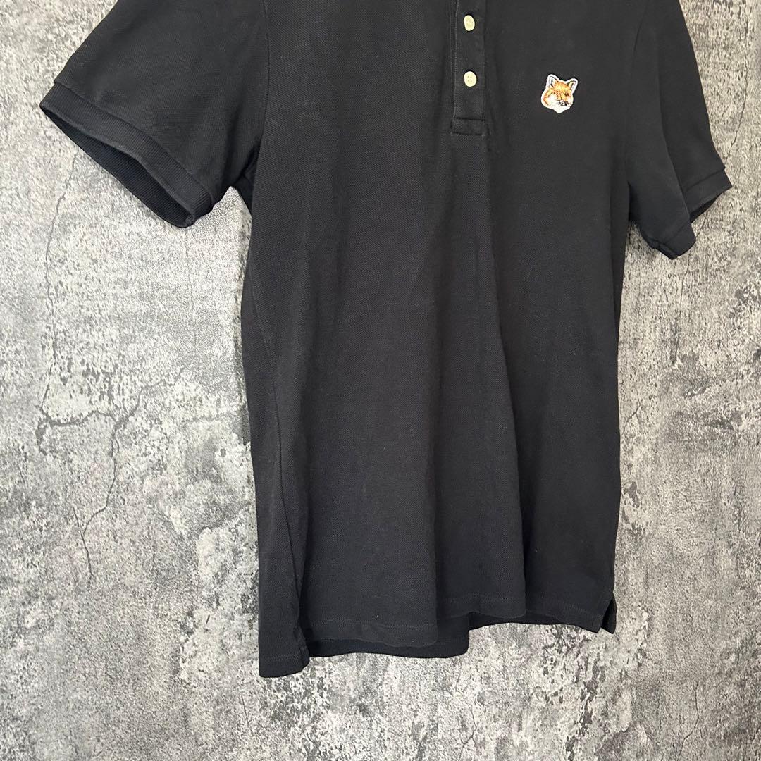 617 MAISON KITSUNE メゾンキツネ ポロシャツ ブラック 定番✨