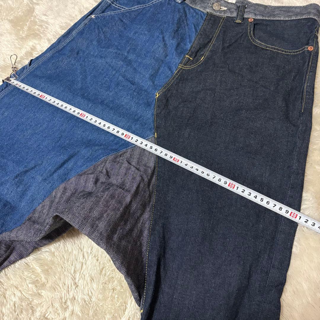 希少✨コムデギャルソン GANRYU サルエルデニムパンツ ドッキング