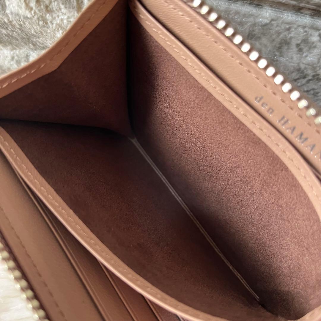 【新品未使用】傳濱野　シフォン　ラムレザー　L字　ミニウォレット