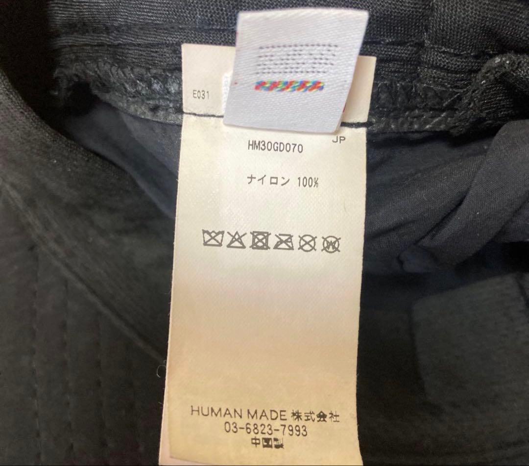 HUMAN MADE 5 PANEL NYLON CAP ブラックキャップ