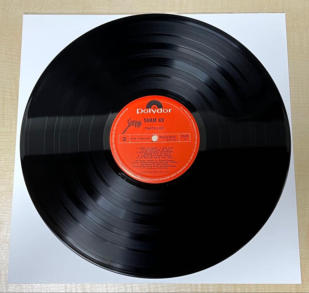 ポスター付き Sham 69 – That's Life LP パンク天国 Oi