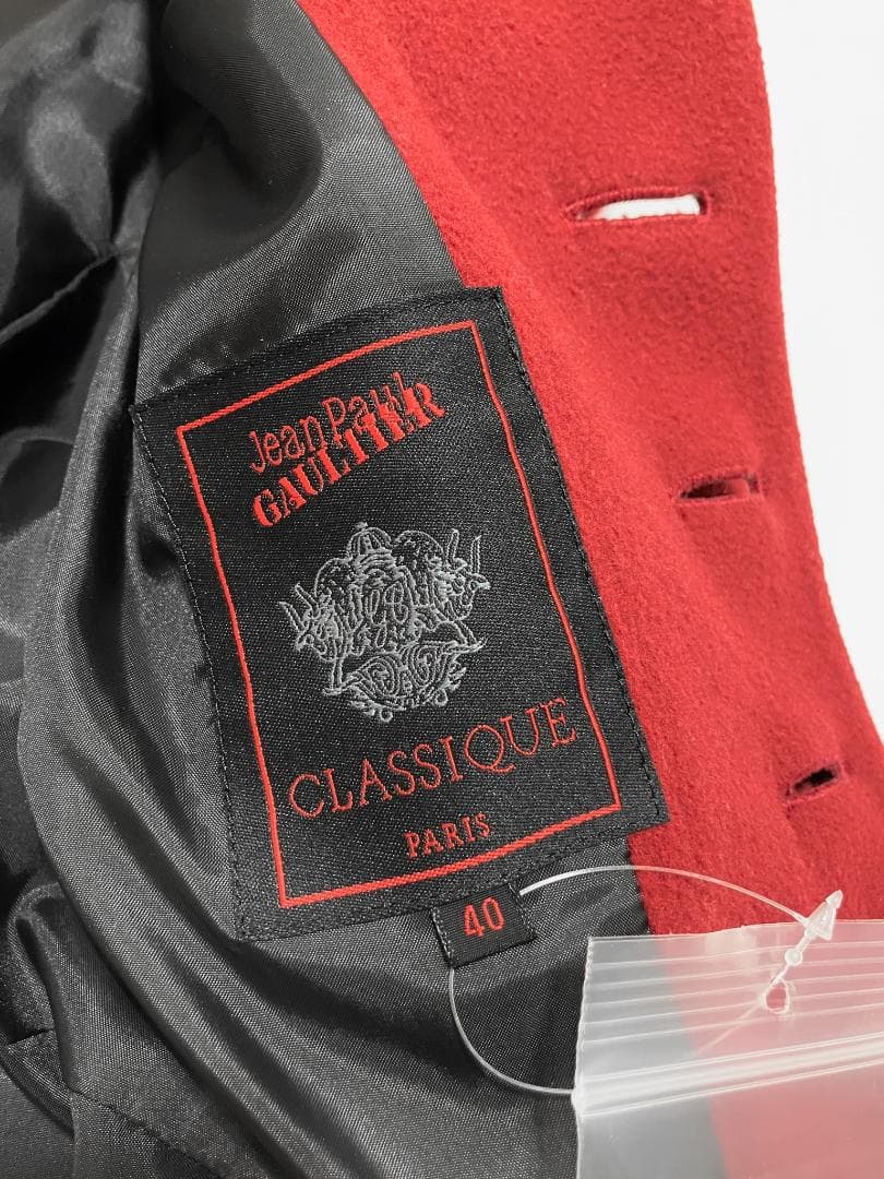 ジャケット・アウター JeanPaul GAULTIER Burgundy Wool Coat