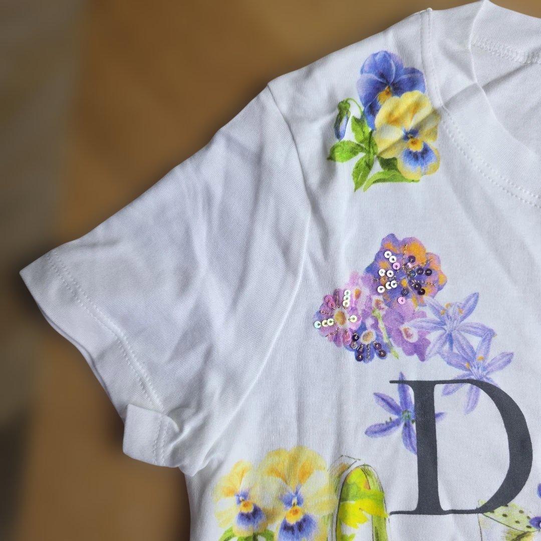 Christian Dior 花柄 Tシャツ 40サイズ　y16