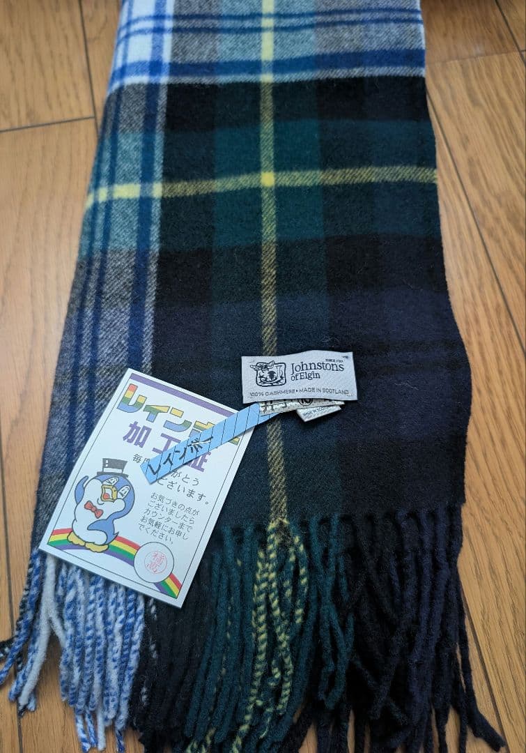 【極美品】ジョンストンズ カシミヤ カシミア 大判ストール / ドレスゴードン