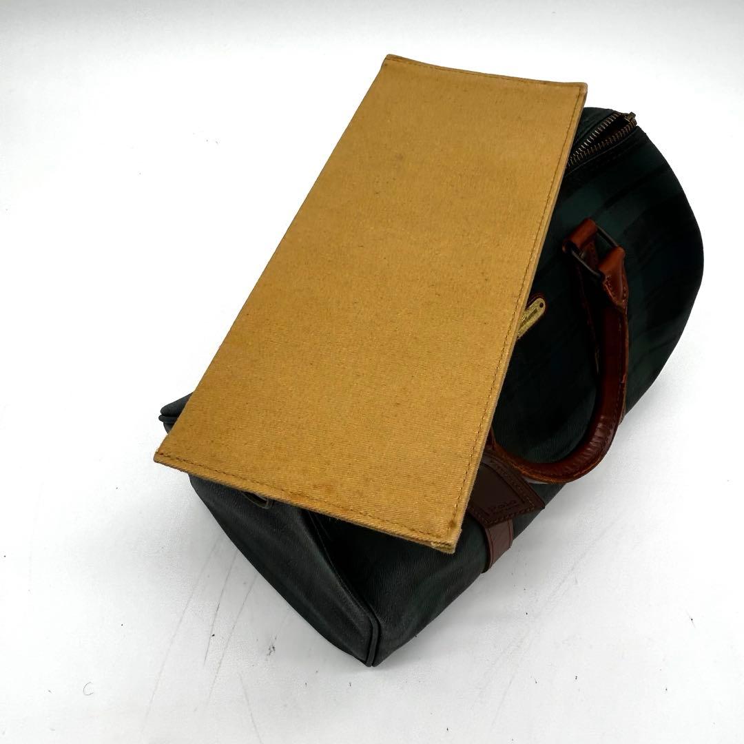 【美品】ポロラルフローレン ミニボストンバッグ ブラックウォッチ 35cm