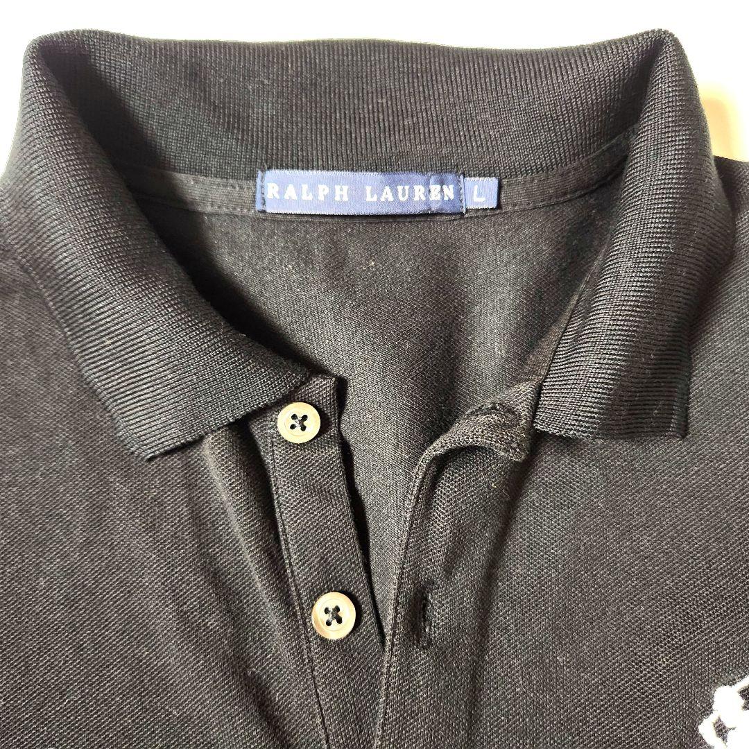 RALPH LAUREN　ラルフローレン　長袖ポロシャツ　黒ブラック