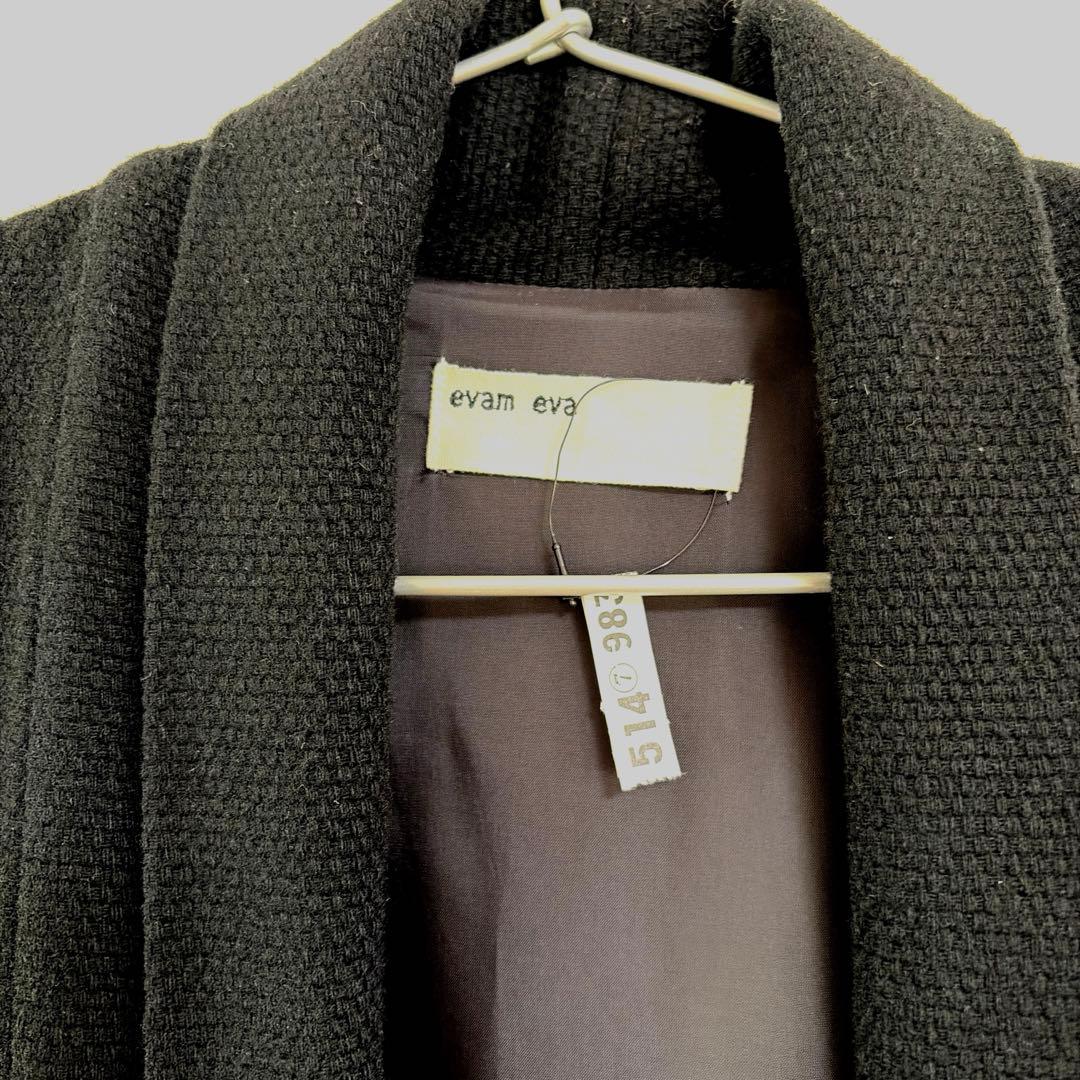 evam evaエヴァムエヴァlambs wool robe coat