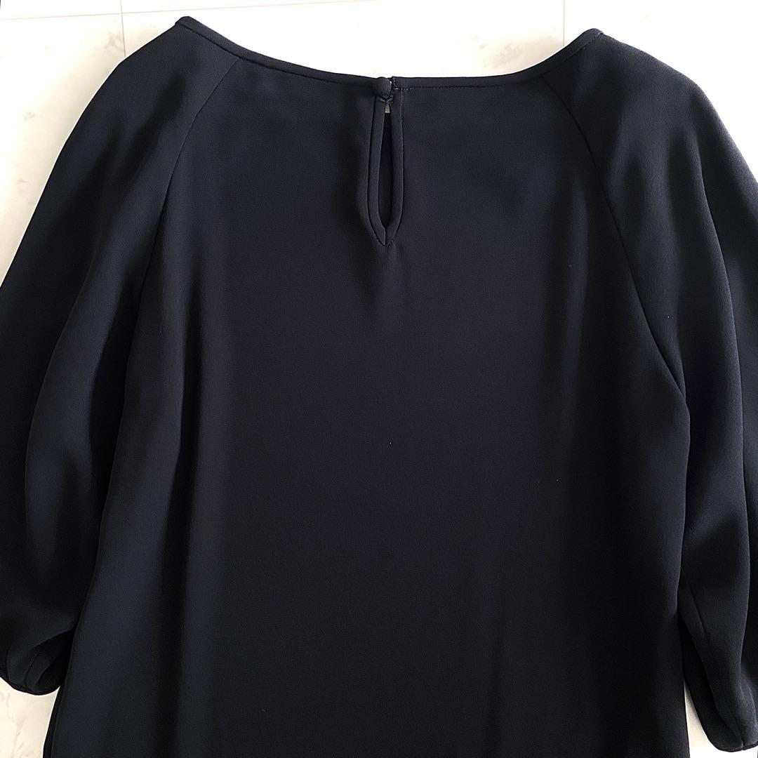 極美品 アドーア ADORE ドライタッチジョーゼットスリットスリーブワンピース