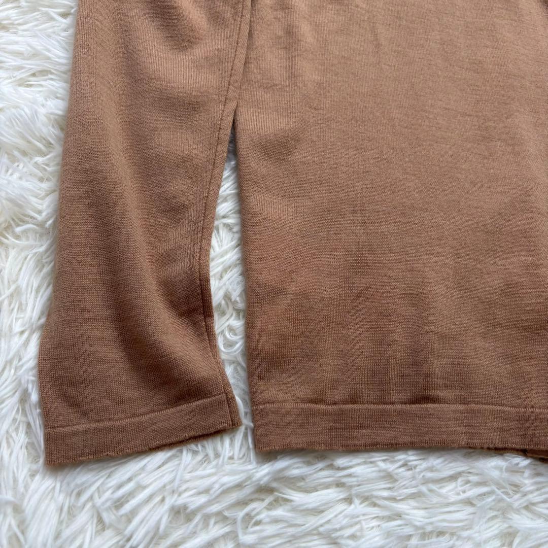 英国製　ジョンスメドレー　ケーブル編みカーディガン pure new wool