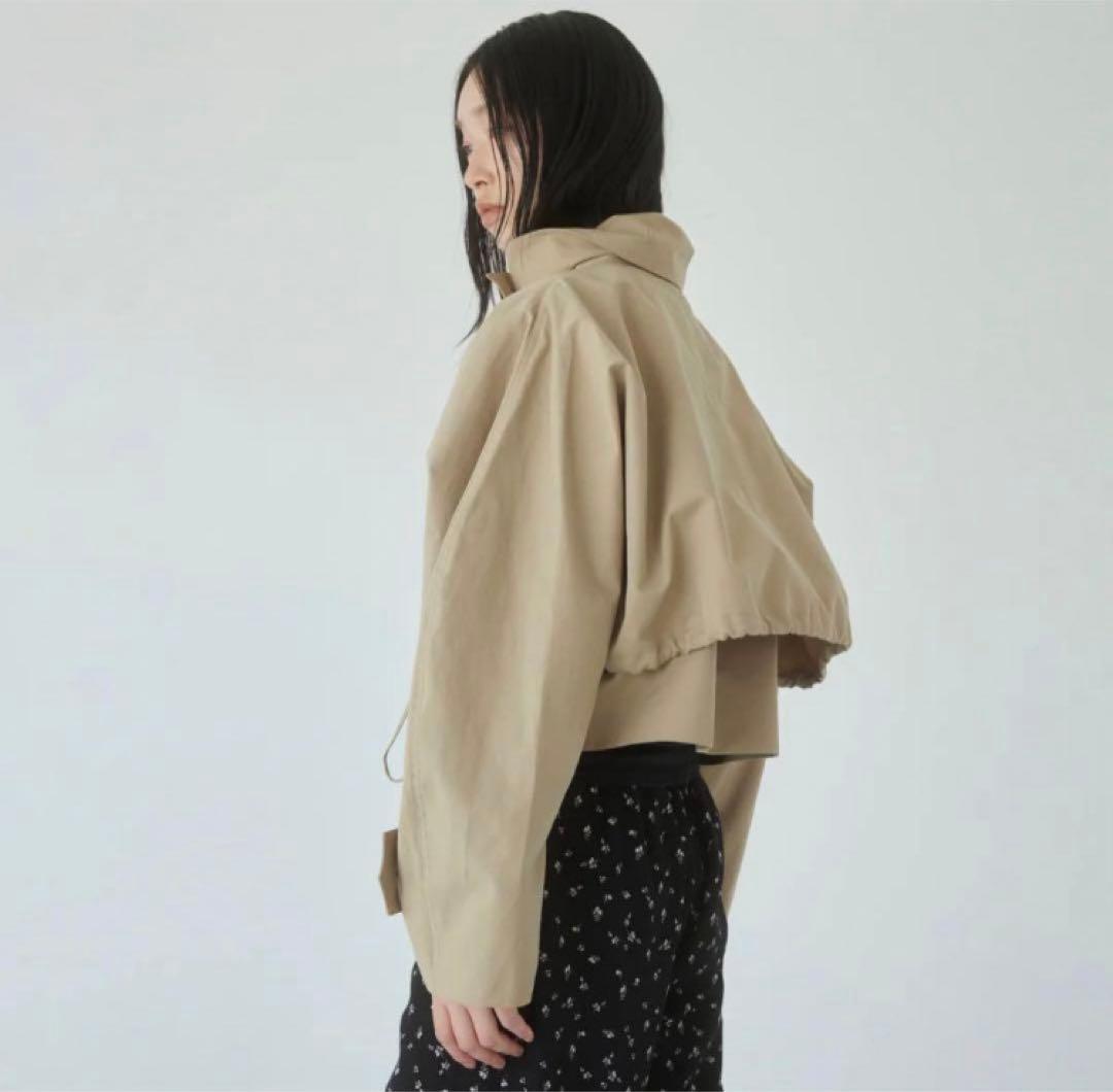 Multi collarショートトレンチコート　ベージュ