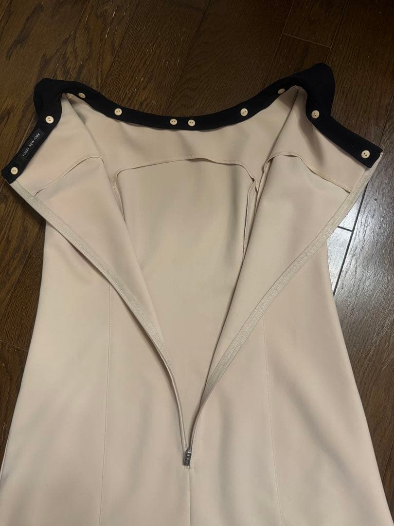 FOXEYノースリーブワンピース ベージュ