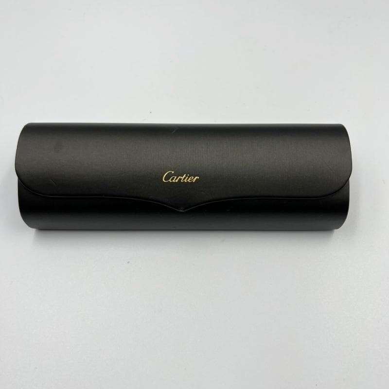 美品 Cartier サングラス 度なし トリニティ フルリム ブラック