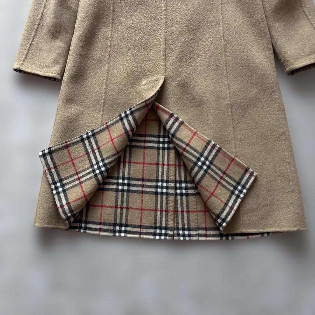 【美品】バーバリーロンドン リバーコート カシミヤ ノバチェック ダブルフェイス