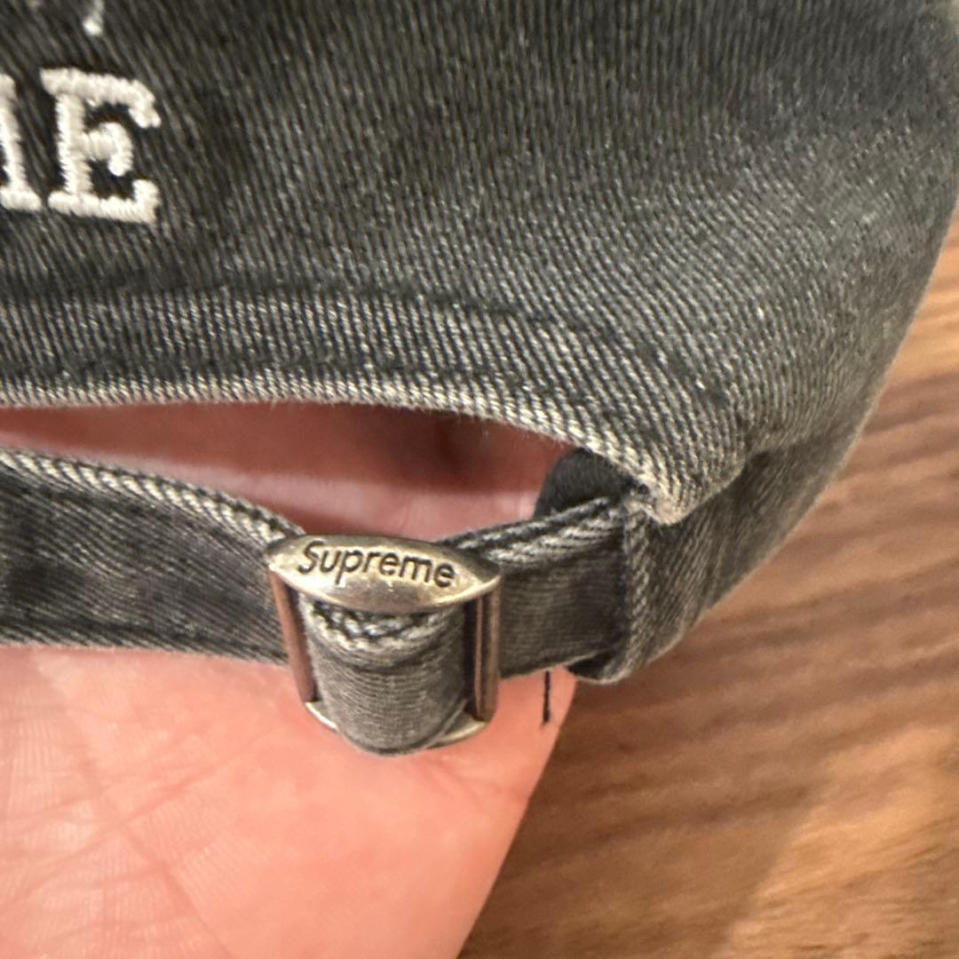 Supreme 黒キャップ Sロゴ