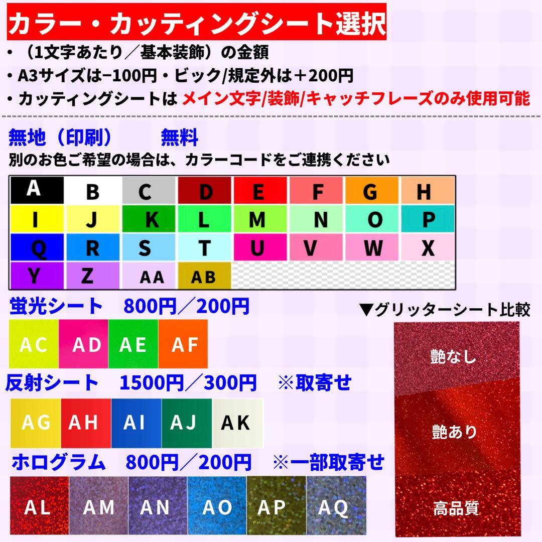 【ハイブリッド】 オーダー 連結うちわ文字 文字パネル うちわ