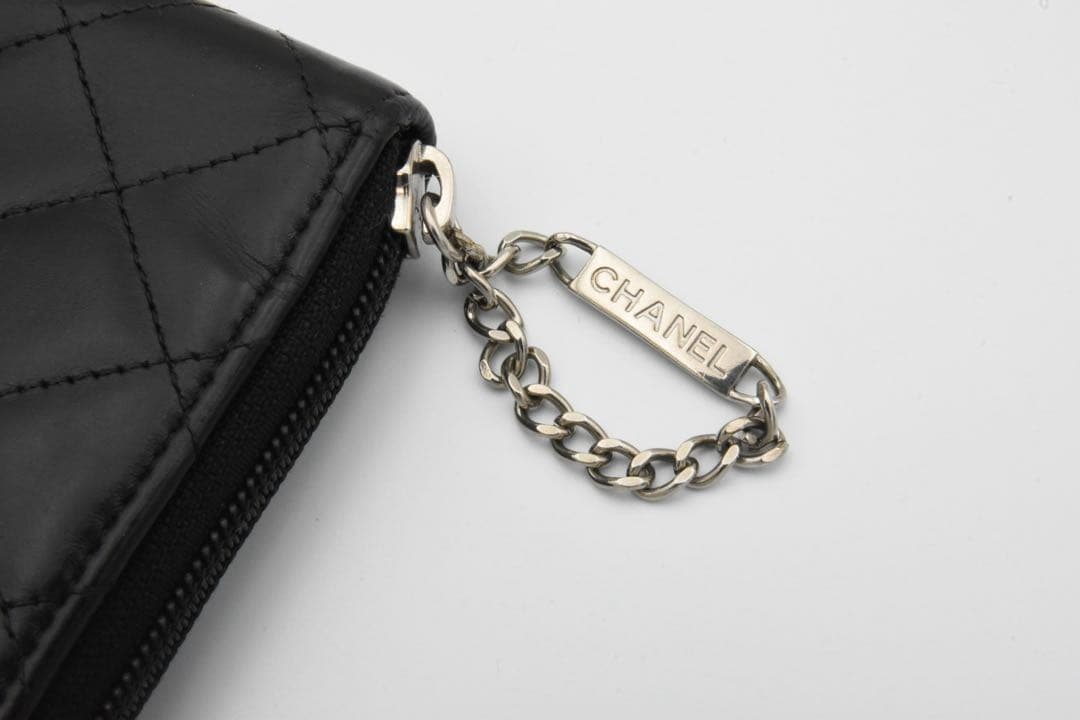 JAPN NET SHOP CHANEL ブラックレザー 三つ折り