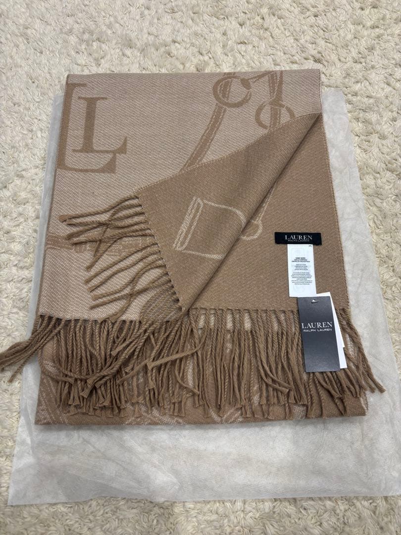 LAUREN RALPH LAUREN ベージュ マフラー