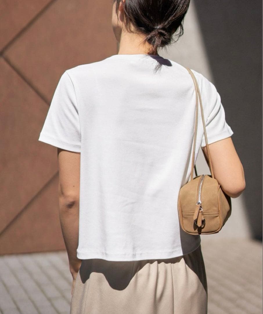 IENA J.B.ATTIRE別注 Cannes コンパクトTシャツ ホワイト