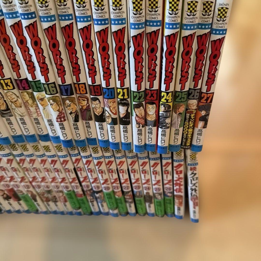 クローズ1〜26 ワースト1〜6、8〜33クローズゼロ1〜9巻、クローズ外伝2