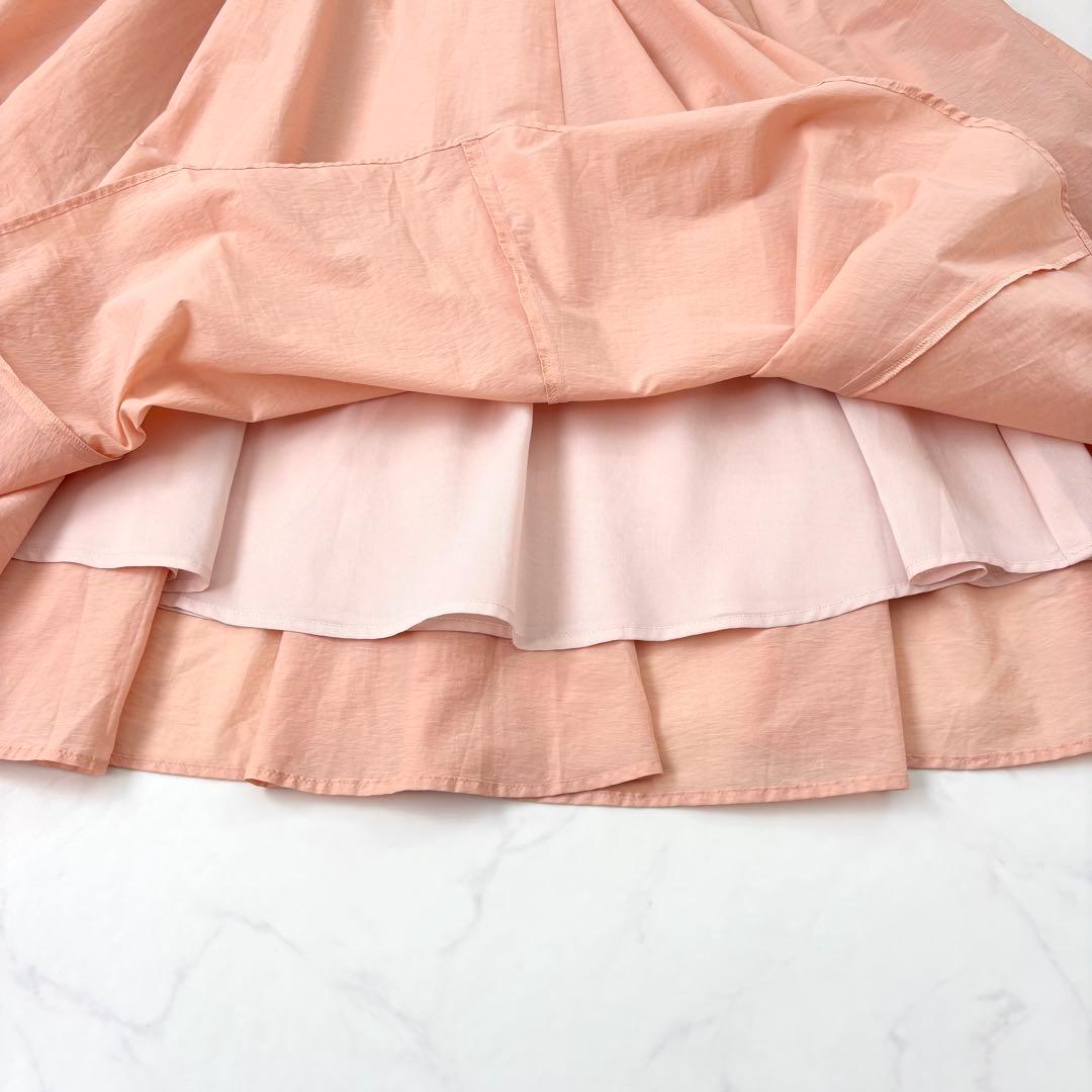 【完売品 タグ付き】アナイ 25SS ナイロンコットンタフタマチフレアスカート
