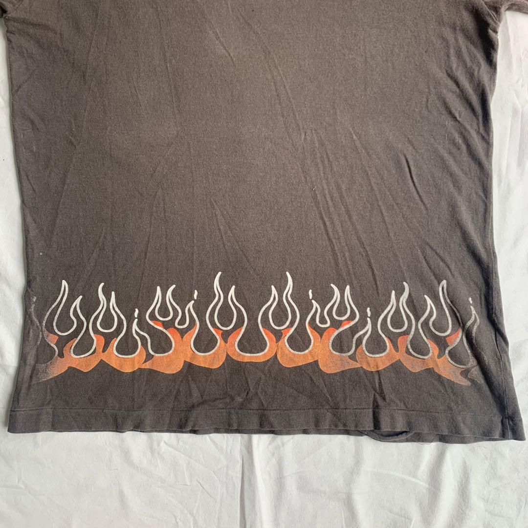 トップス vintage Harley-Davidson flame design tee
