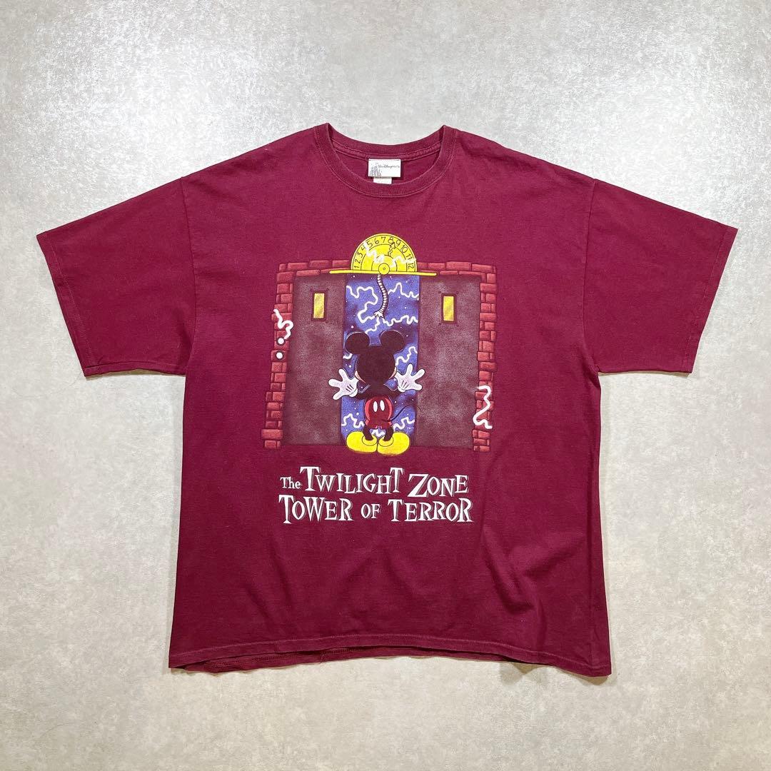 DISNEY TOWER OF TERROR ミッキー Tシャツ XL 美品