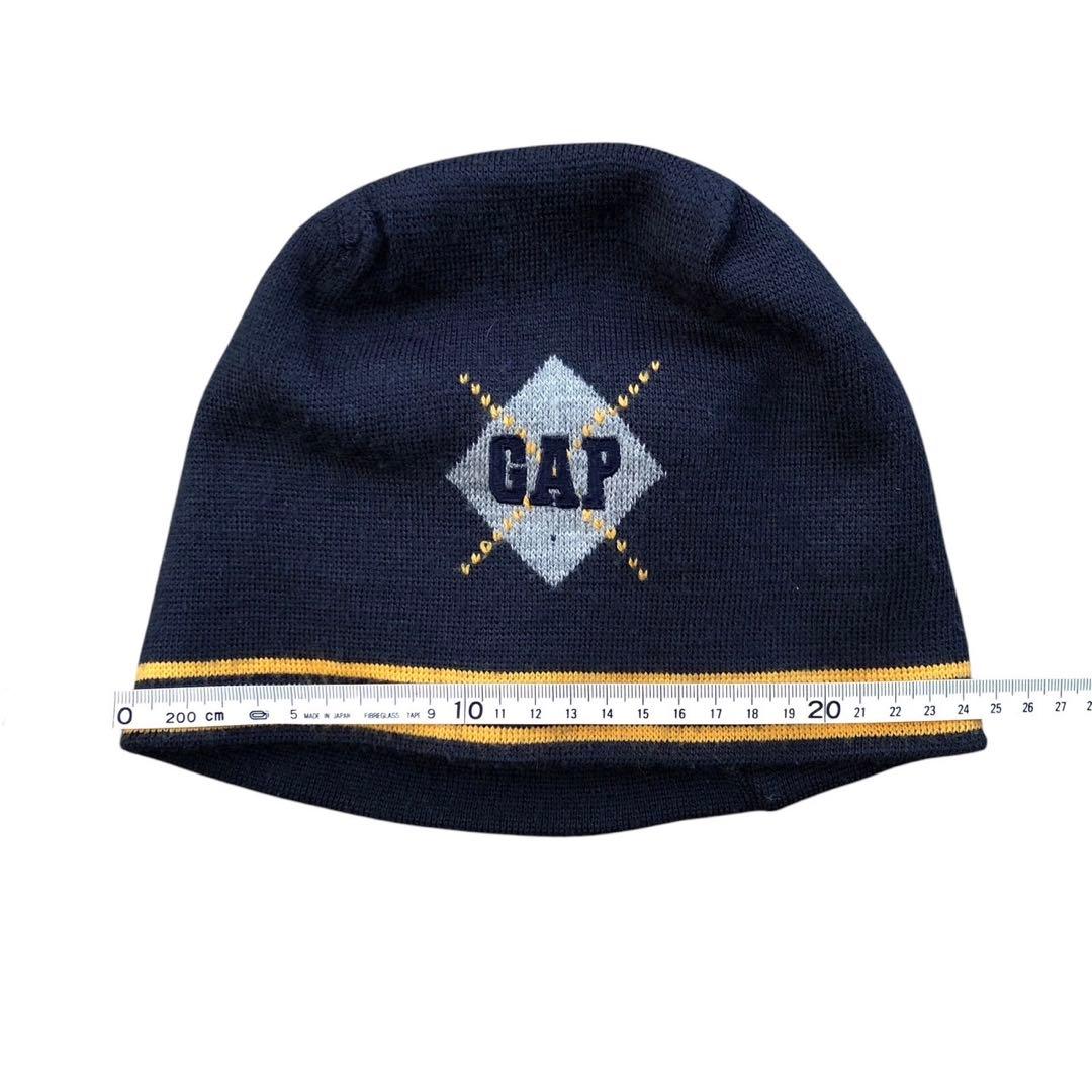 【90's】OLD GAP ビーニー　ニット帽　刺繍タグvintage