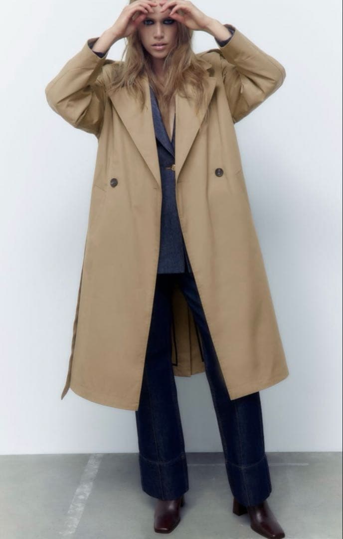 ★新品タグ付き★ ZARA トレンチコート ベージュ　S