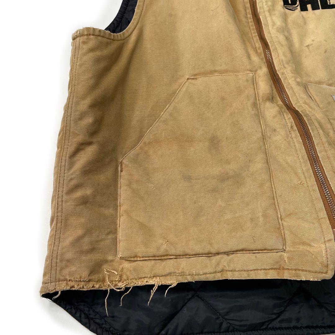 00’s Carhartt ダックベスト ワーク ボロ 企業系 XL