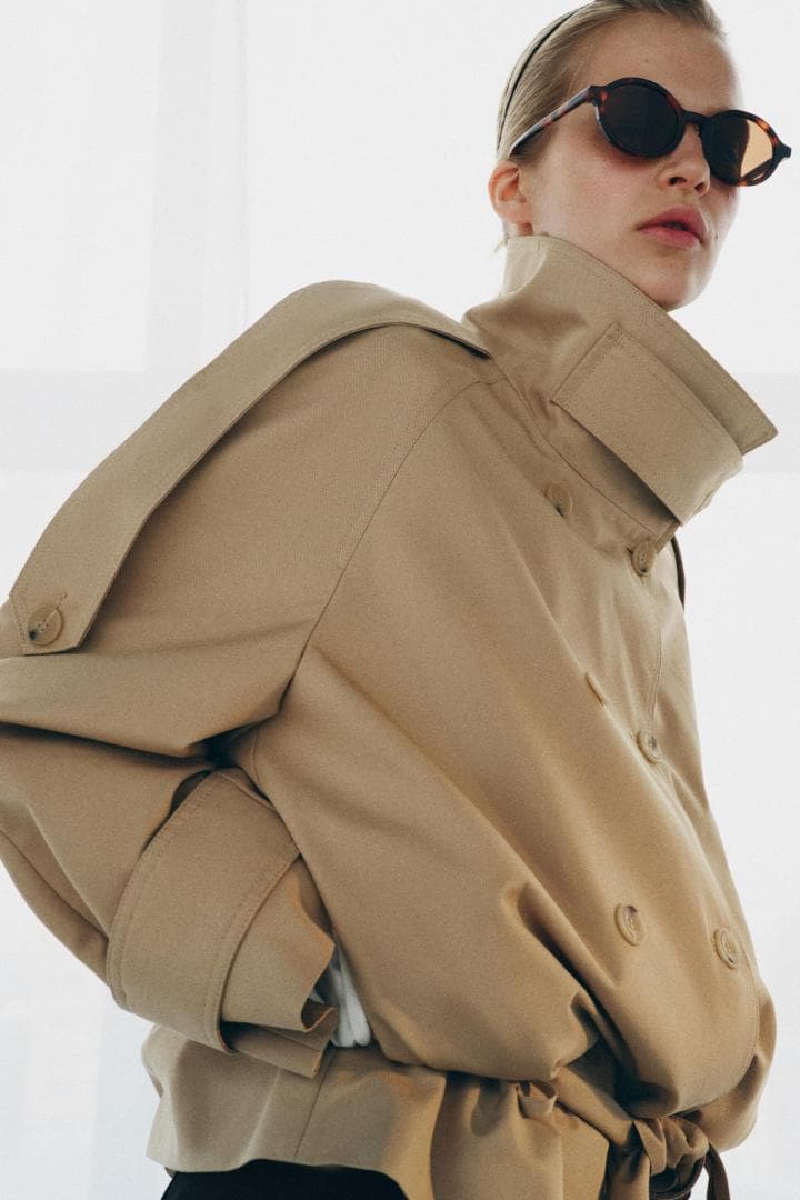 n*a様 ZARA ショート丈ハイネックトレンチコート　Sサイズ