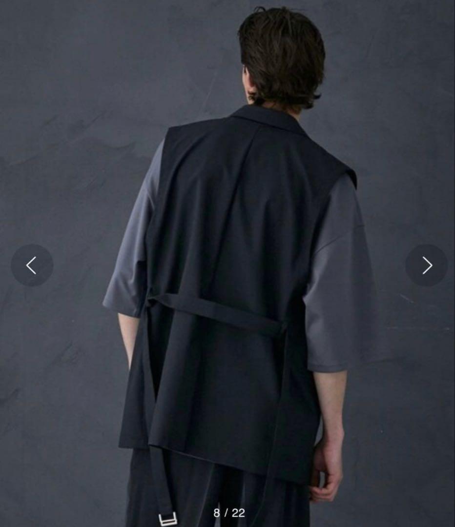 含浸 PUBLIC TOKYO ベスト ノースリーブジャケット ブラック 美品
